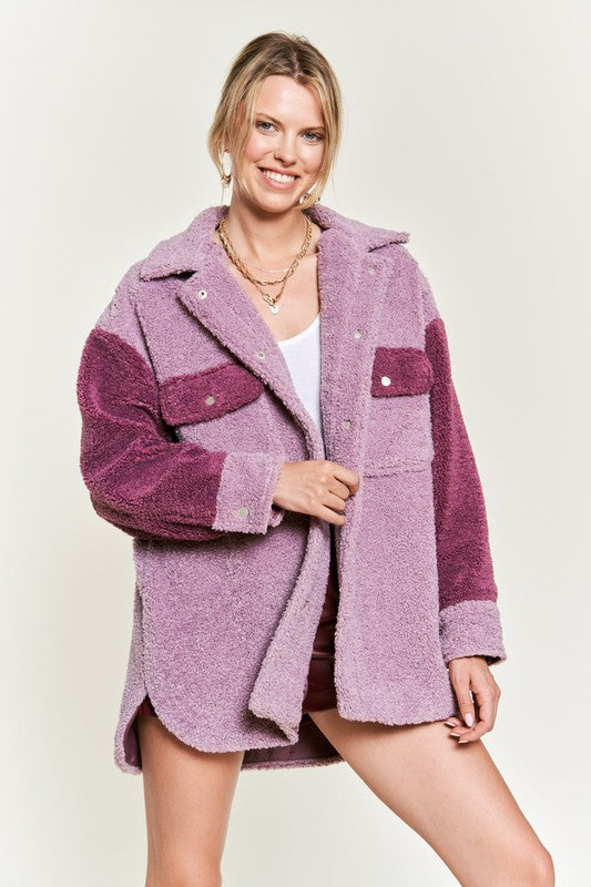 Colorblock Shacket