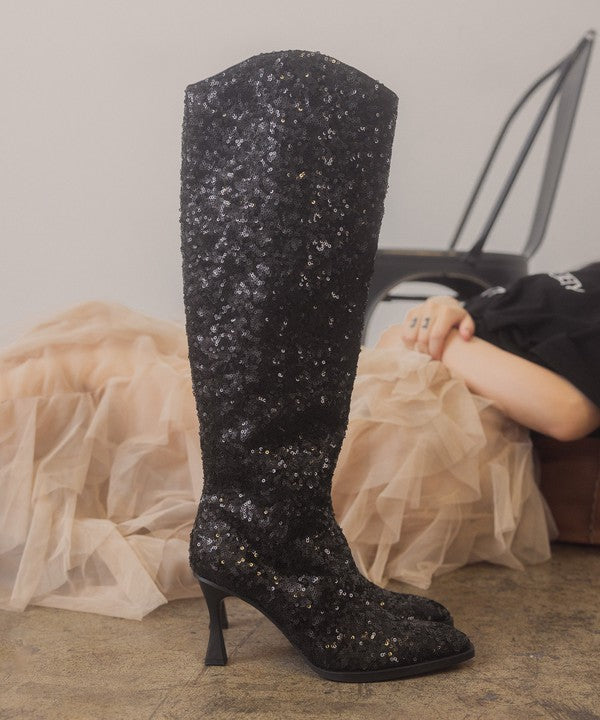 Broadway Sequin Boots