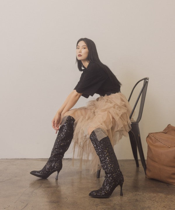 Broadway Sequin Boots