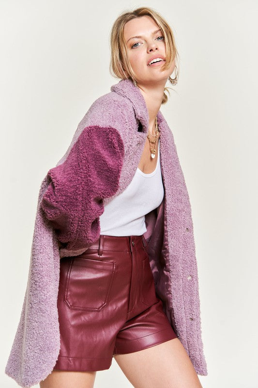 Colorblock Shacket