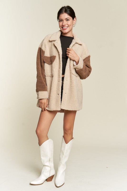 Colorblock Shacket
