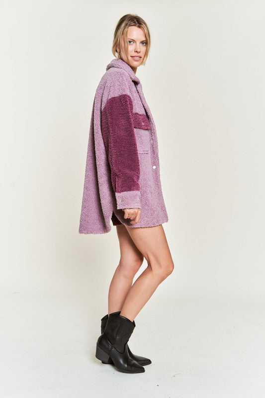 Colorblock Shacket