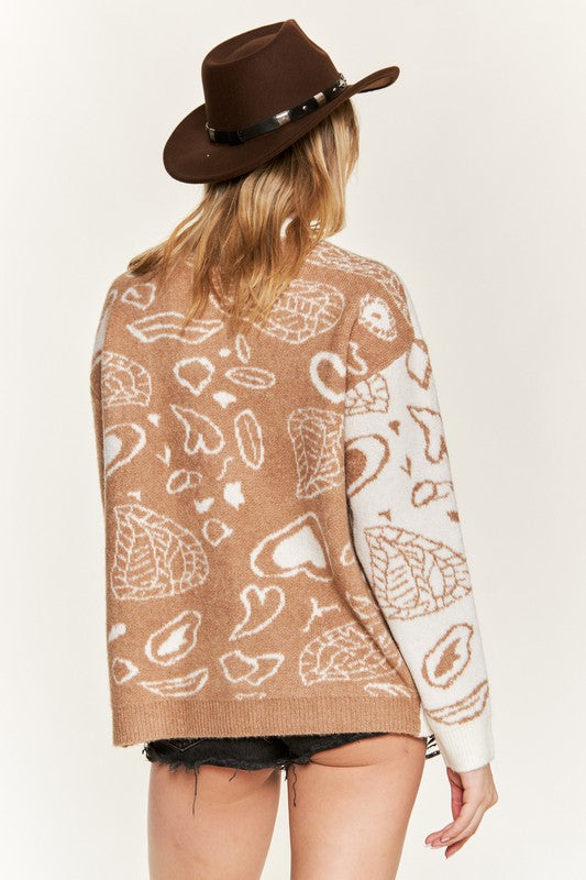 Heart and Paisley Cardigan