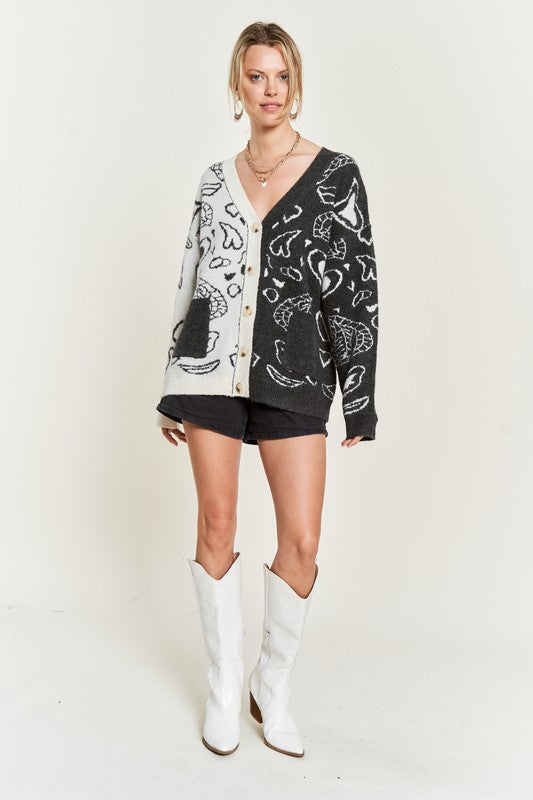 Heart and Paisley Cardigan
