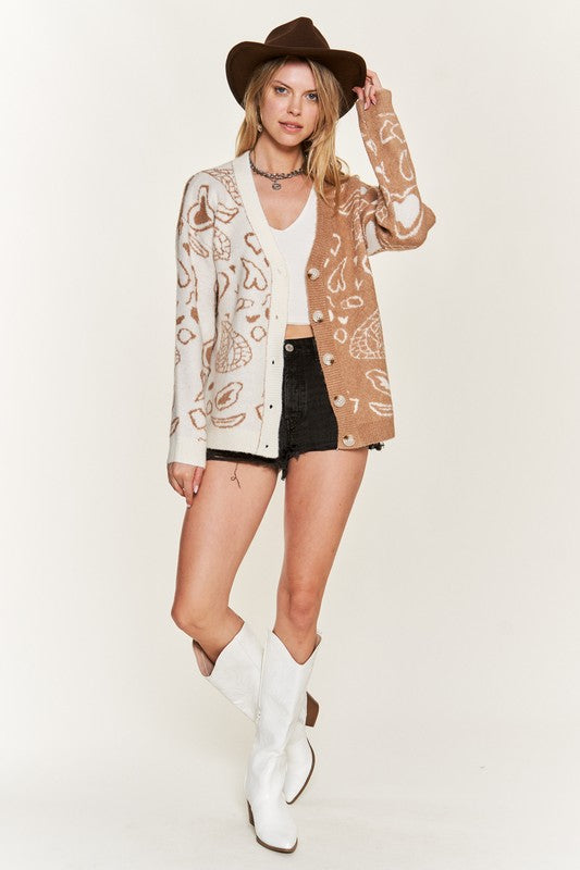 Heart and Paisley Cardigan
