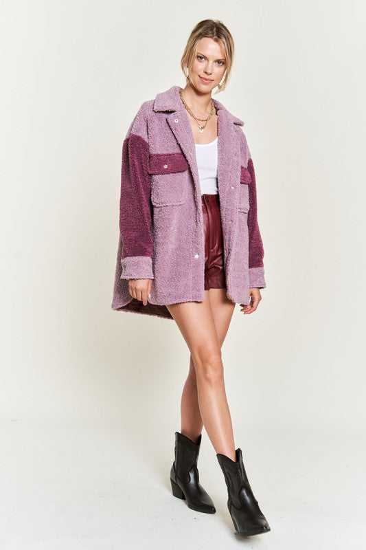 Colorblock Shacket