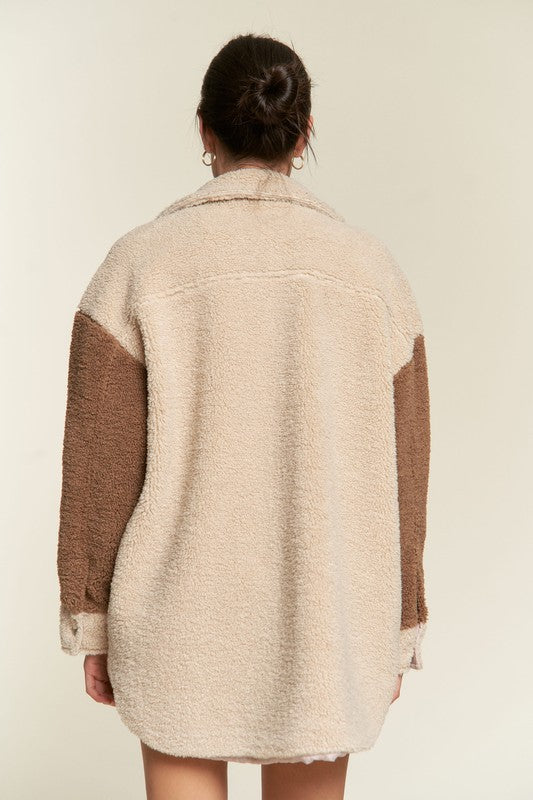 Colorblock Shacket