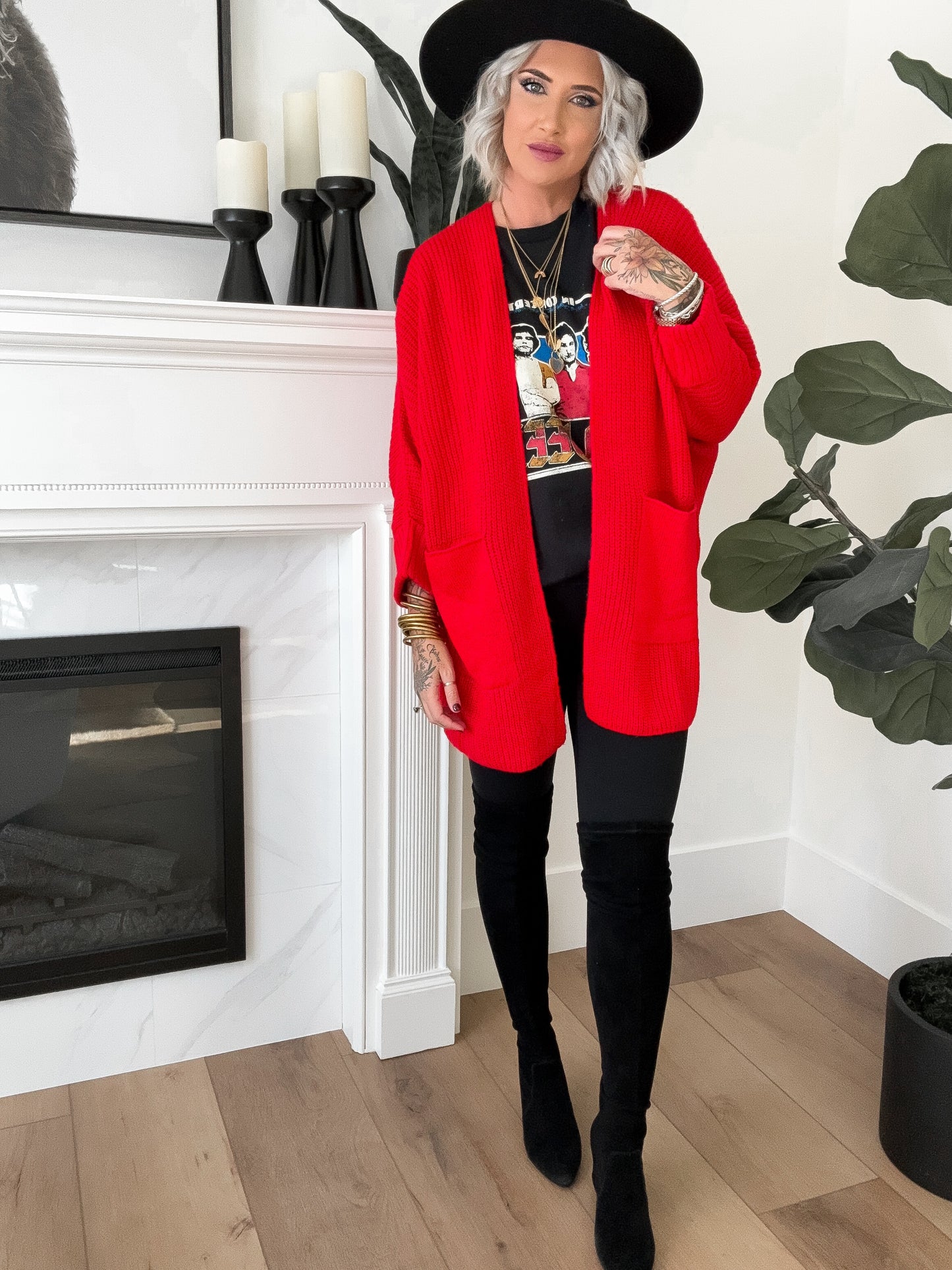 Seeing Red Cardigan
