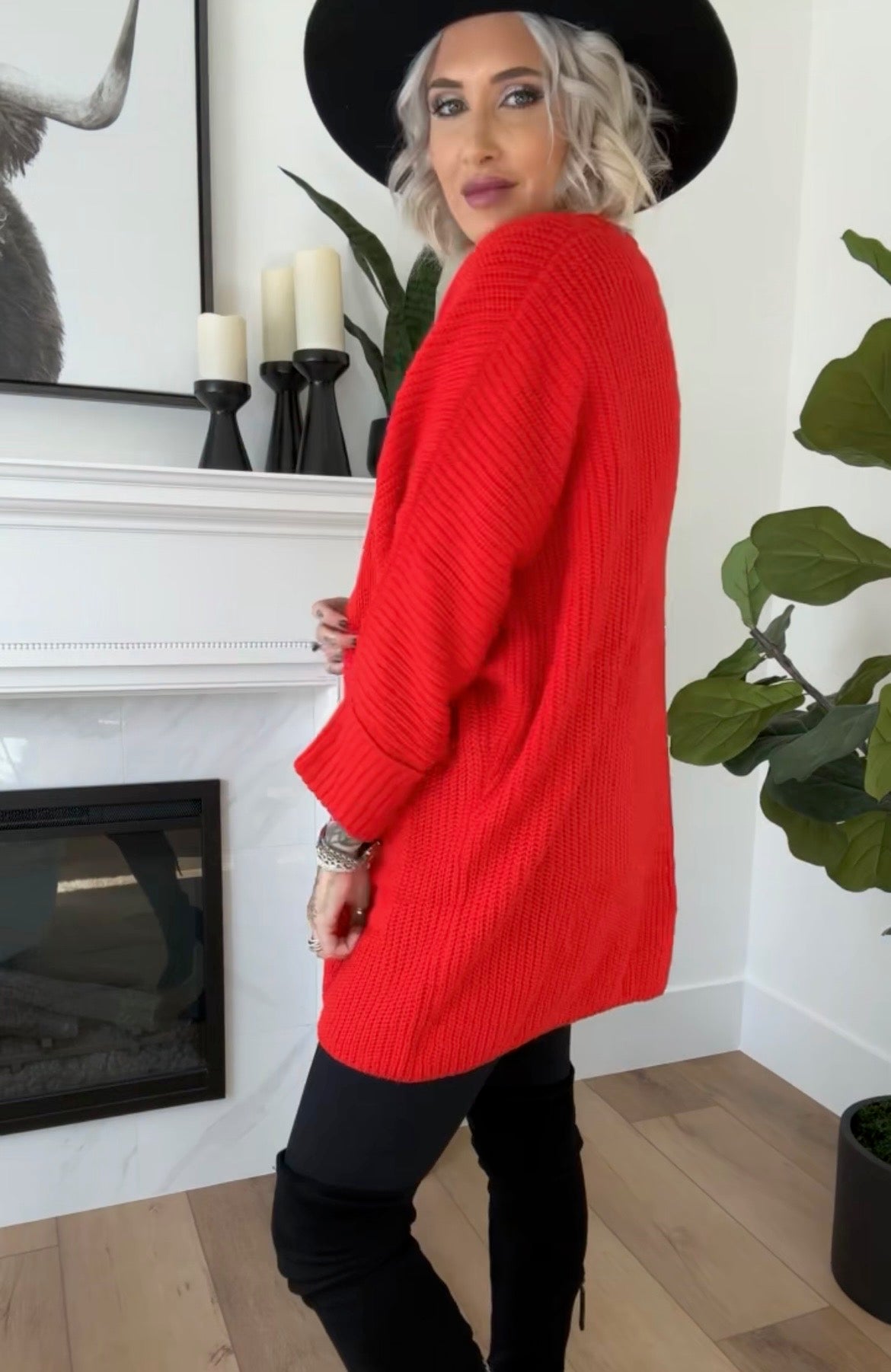Seeing Red Cardigan