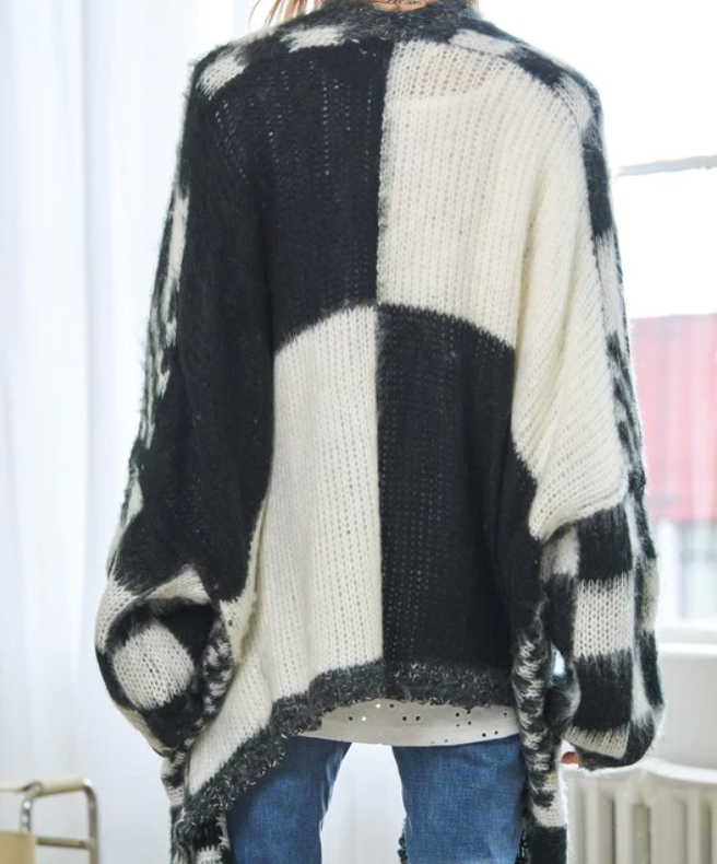Checkered Cardigan