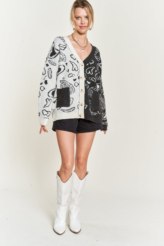 Heart and Paisley Cardigan