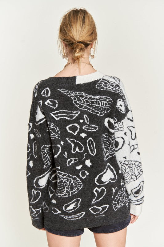 Heart and Paisley Cardigan