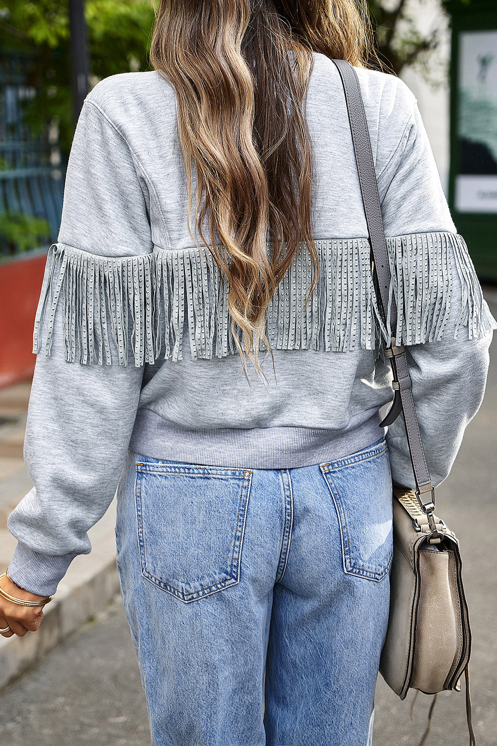 Nash Fringe Detail Sweatshirt