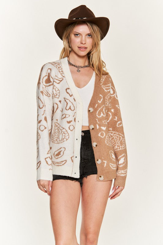 Heart and Paisley Cardigan