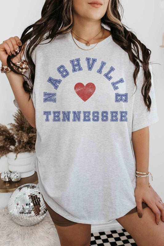 NASHVILLE TENNESSEE OVERSIZED GRAPHIC TEE