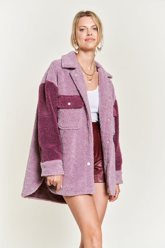 Colorblock Shacket