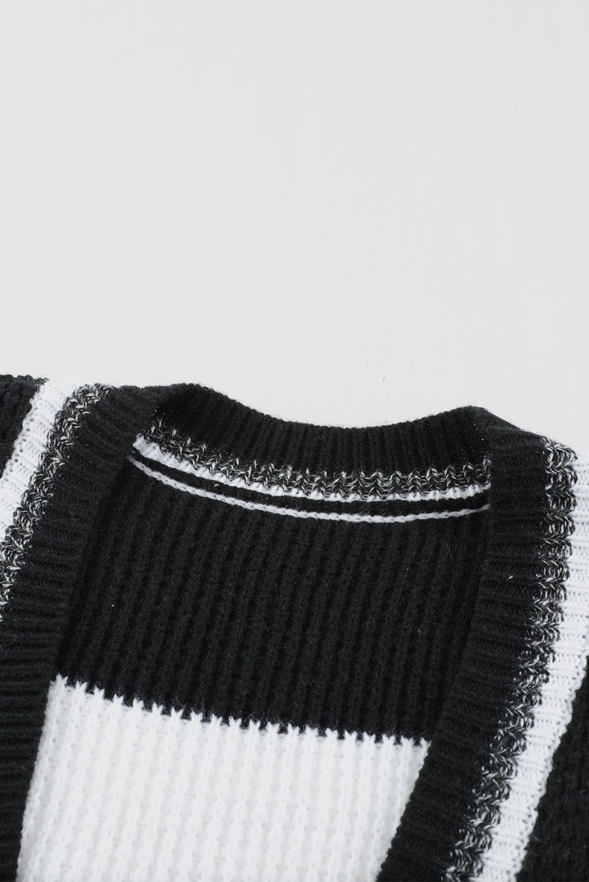 Block Open Front Pocket Knit Cardigan