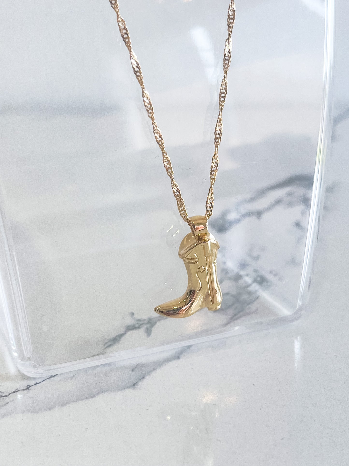 Boot Scootin' Gold Necklace